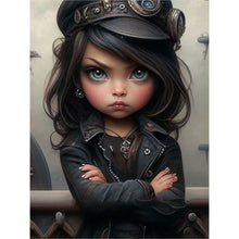 Load image into Gallery viewer, Cool Girl-Full Round Diamond Painting-30x40cm