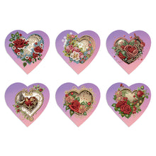 Load image into Gallery viewer, 6Pcs/Set Love-Diamond Greeting Cards