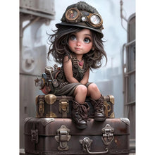 Load image into Gallery viewer, Steampunk Girl-Full Round/Square Diamond Painting-30x40cm/40x50cm/50x70cm
