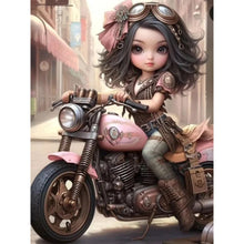 Load image into Gallery viewer, Steampunk Girl-Full Round/Square Diamond Painting-30x40cm/40x50cm/50x70cm