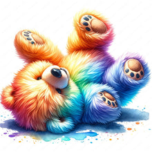 Load image into Gallery viewer, Rainbow Bear-Full Round Diamond Painting-30x30cm