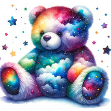 Load image into Gallery viewer, Rainbow Bear-Full Round Diamond Painting-30x30cm