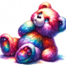Load image into Gallery viewer, Rainbow Bear-Full Round Diamond Painting-30x30cm