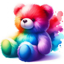 Load image into Gallery viewer, Rainbow Bear-Full Round Diamond Painting-30x30cm