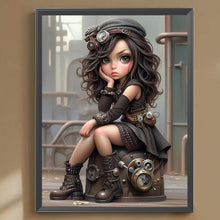 Load image into Gallery viewer, Steampunk Girl-Full Round/Square Diamond Painting-30x40cm/40x50cm/50x70cm