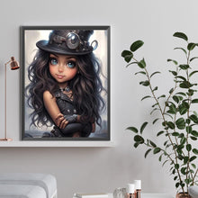 Load image into Gallery viewer, Steampunk Girl-Full Round/Square Diamond Painting-30x40cm/40x50cm/50x70cm