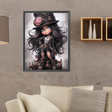 Load image into Gallery viewer, Steampunk Girl-Full Round/Square Diamond Painting-30x40cm/40x50cm/50x70cm