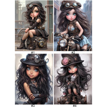 Load image into Gallery viewer, Steampunk Girl-Full Round/Square Diamond Painting-30x40cm/40x50cm/50x70cm
