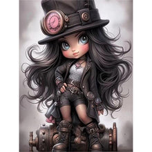 Load image into Gallery viewer, Steampunk Girl-Full Round/Square Diamond Painting-30x40cm/40x50cm/50x70cm