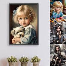 Load image into Gallery viewer, Black Motor Girl-Full Round/Square Diamond Painting-30x40cm/40x50cm/50x70cm