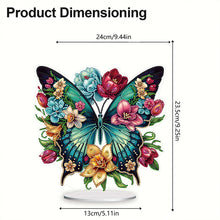Load image into Gallery viewer, Butterfly-Single Side Drill-Acrylic Diamond Desktop Ornament