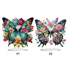 Load image into Gallery viewer, Butterfly-Single Side Drill-Acrylic Diamond Desktop Ornament