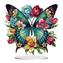 Load image into Gallery viewer, Butterfly-Single Side Drill-Acrylic Diamond Desktop Ornament