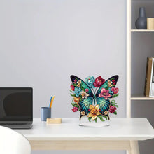 Load image into Gallery viewer, Butterfly-Single Side Drill-Acrylic Diamond Desktop Ornament