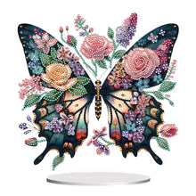 Load image into Gallery viewer, Butterfly-Single Side Drill-Acrylic Diamond Desktop Ornament