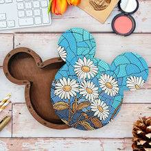 Load image into Gallery viewer, Wood Butterfly Tulip Crystal Rhinestone Diamond Art Jewelry Case