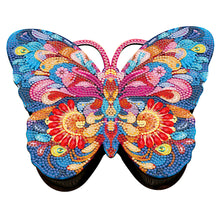 Load image into Gallery viewer, Wood Butterfly Tulip Crystal Rhinestone Diamond Art Jewelry Case