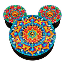 Load image into Gallery viewer, Wood Butterfly Tulip Crystal Rhinestone Diamond Art Jewelry Case