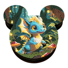 Load image into Gallery viewer, Wood Butterfly Tulip Crystal Rhinestone Diamond Art Jewelry Case