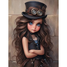 Load image into Gallery viewer, Steampunk Girl-Full Round/Square Diamond Painting-30x40cm/40x50cm/50x70cm