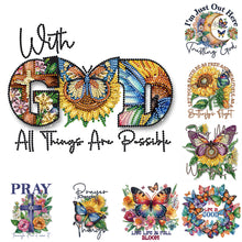 Load image into Gallery viewer, Butterfly Sunflower-Partial Special Diamond Painting-30x30cm