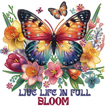 Load image into Gallery viewer, Butterfly Sunflower-Partial Special Diamond Painting-30x30cm