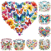 Load image into Gallery viewer, Butterfly Sunflower-Partial Special Diamond Painting-30x30cm