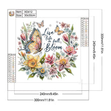 Load image into Gallery viewer, Butterfly Sunflower-Partial Special Diamond Painting-30x30cm
