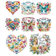 Load image into Gallery viewer, Butterfly Sunflower-Partial Special Diamond Painting-30x30cm