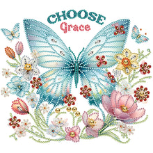 Load image into Gallery viewer, Butterfly Sunflower-Partial Special Diamond Painting-30x30cm