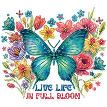 Load image into Gallery viewer, Butterfly Sunflower-Partial Special Diamond Painting-30x30cm