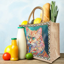 Load image into Gallery viewer, Linen Diamond Painting Tote Bag Replaceable Canvas