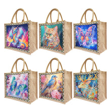 Load image into Gallery viewer, Linen Diamond Painting Tote Bag Replaceable Canvas