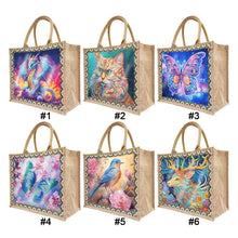 Load image into Gallery viewer, Linen Diamond Painting Tote Bag Replaceable Canvas