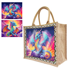 Load image into Gallery viewer, Linen Diamond Painting Tote Bag Replaceable Canvas