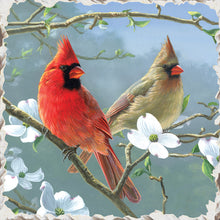 Load image into Gallery viewer, Hummingbird Holding Flower In Mouth-Full Round Diamond Painting-30x30cm