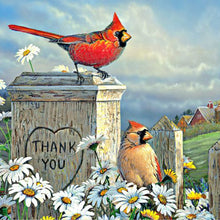 Load image into Gallery viewer, Hummingbird Holding Flower In Mouth-Full Round Diamond Painting-30x30cm