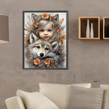 Load image into Gallery viewer, Life of Pets Girl-Full Round/Square Diamond Painting-30x40cm/40x50cm/50x70cm