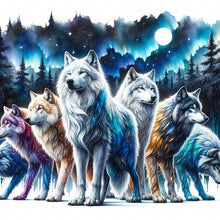 Load image into Gallery viewer, Wolf Pack-Full Round Diamond Painting-40x40cm