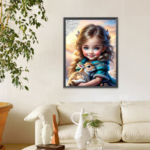 Load image into Gallery viewer, Life of Pets Girl-Full Round/Square Diamond Painting-30x40cm/40x50cm/50x70cm