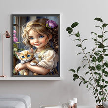 Load image into Gallery viewer, Life of Pets Girl-Full Round/Square Diamond Painting-30x40cm/40x50cm/50x70cm