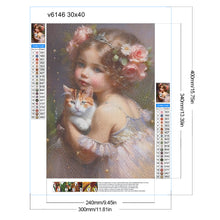 Load image into Gallery viewer, Life of Pets Girl-Full Round/Square Diamond Painting-30x40cm/40x50cm/50x70cm