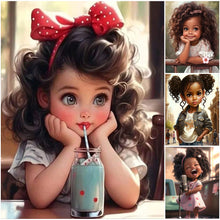 Load image into Gallery viewer, Princess Girl-Full Round/Square Diamond Painting-30x40cm/40x50cm/50x70cm