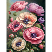 Load image into Gallery viewer, Poppy Flower-Full Round Diamond Painting-30x40cm