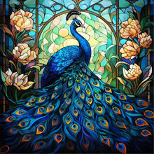 Load image into Gallery viewer, Peacock-Full Round Diamond Painting-30x30cm