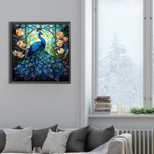 Load image into Gallery viewer, Peacock-Full Round Diamond Painting-30x30cm
