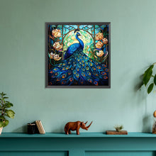 Load image into Gallery viewer, Peacock-Full Round Diamond Painting-30x30cm