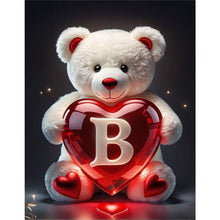 Load image into Gallery viewer, Love Letter Bear-Full Round Diamond Painting-35x45cm