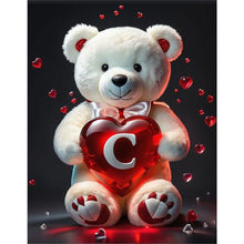Load image into Gallery viewer, Love Letter Bear-Full Round Diamond Painting-35x45cm
