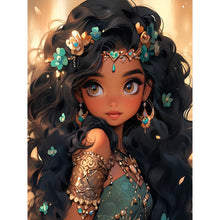 Load image into Gallery viewer, African American Girl-Full Round/Square Diamond Painting-30x40cm/40x50cm/50x70cm